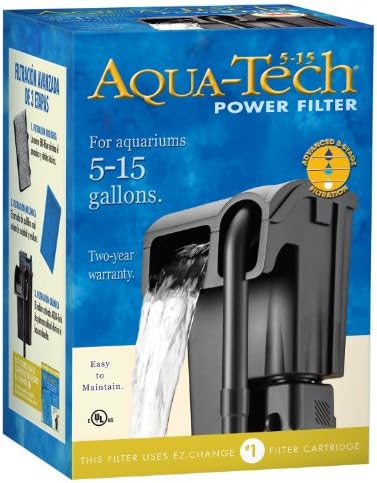AQUA-TECH Power Aquarium Filter, 5 to 15-Gallon Aquariums