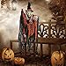 JOYIN 3 Pack 35” Hanging Ghosts Witch Pumpkin Decor Hanging Halloween Decorations Outdoor Halloween Decor, Scary Flying Witch Grim Reapers Haunted House Front Porch Decor Yard Garden Lawn Party