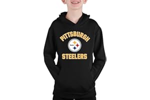 Team Fan Apparel NFL Youth Gameday Hooded Sweatshirt, Pro Football Hoodie Pullover Sweatshirt, Sports Apparel Boys and Girls