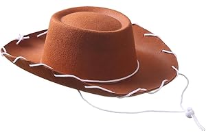 COLLECT PRESENT Adult Western Sheriff Costume Hat – Classic Cowboy Hat for Men & Women – 1950s Rancher Style
