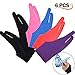 6Pcs Tablet Drawing Glove/Artist Glove - Professional Art Creation Anti-fouling Glove, Highly Elastic Breathable Artist Art Glove for Drawing Tablet Graphic Sketch Painting iPad Pro Penci (6 colors)