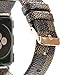 for Apple Watch Band PU Leather Iwatch Strap Replacement Plaid Grain Band iwatch Accessories with Stainless Metal Classic Buckle for Apple Watch Series 3 Series 2 1 (Brown 42mm)