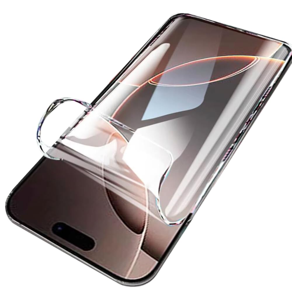 LXEEOLX [2 Pieces Hydrogel Screen Protector for iPhone 16 Pro Max, [High Sensitivity] [Flexible Film] [Ultra Transparent] [Anti-Scratch] Soft TPU Screen Protector