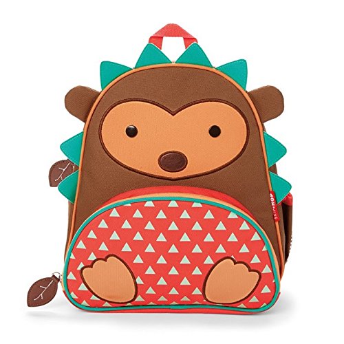 Skip Hop Zoo Toddler Kids Insulated Backpack Hudson Hedgehog Boy, 12-inches, Brown