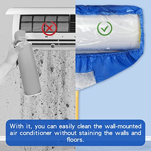 Split Air Conditioning Service Bag with Water Pipe, Wall Mounted Air Conditioning Cleaning Kit (Small)