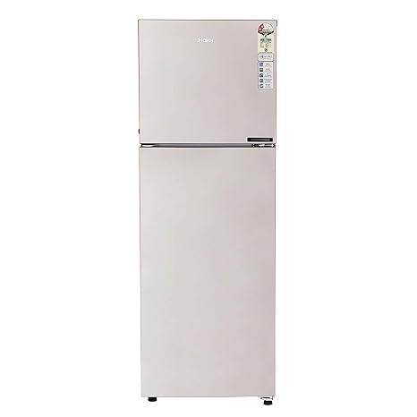 Haier 258 L 2 Star Frost Free Double Door Refrigerator(HEF-25TGS, Grey Steel/Moon Silver, Convertible)