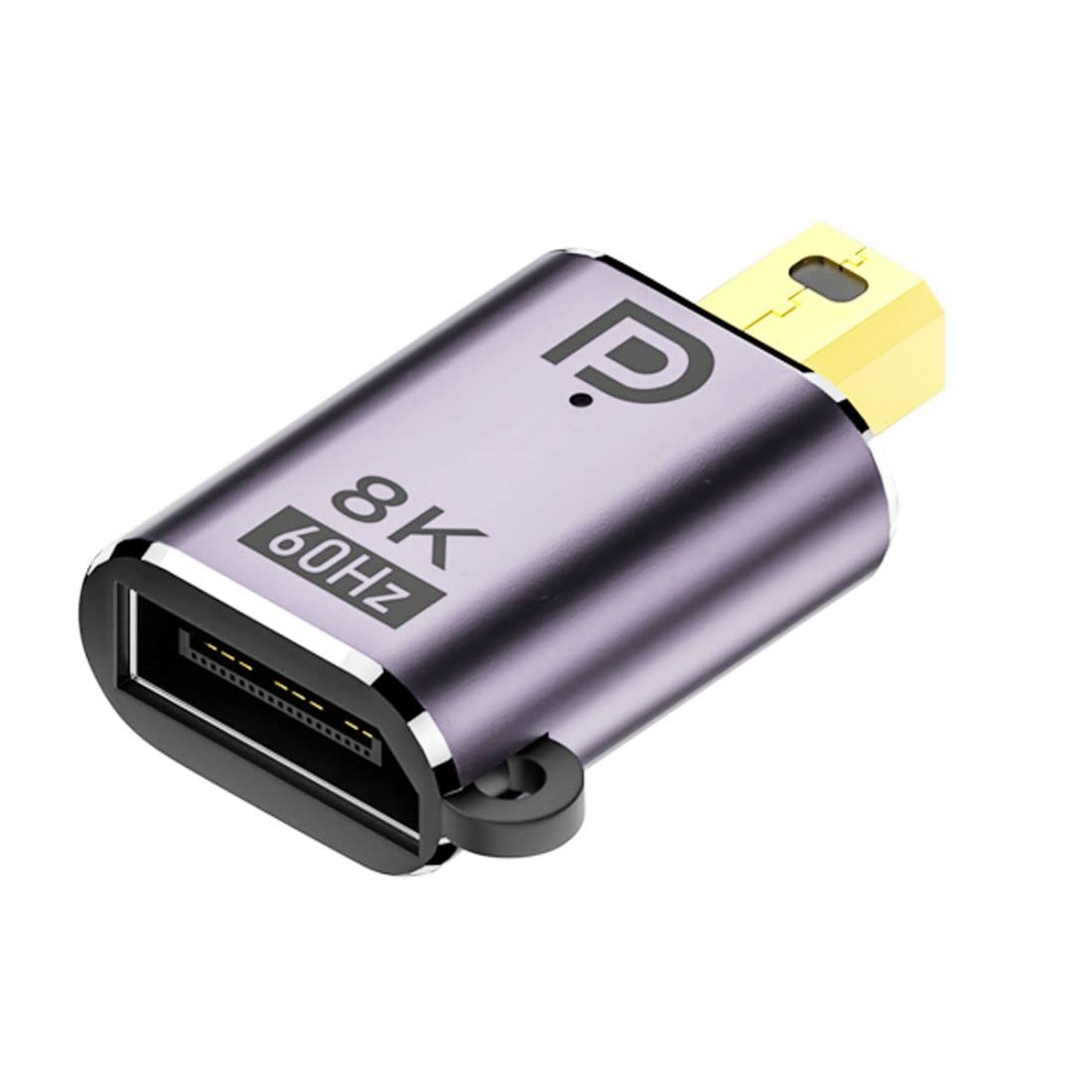 chenyang Mini DisplayPort 1.4 Adapter DisplayPort DP Female to Mini DP DisplayPort Male 8K 60hz Adapter — image 1