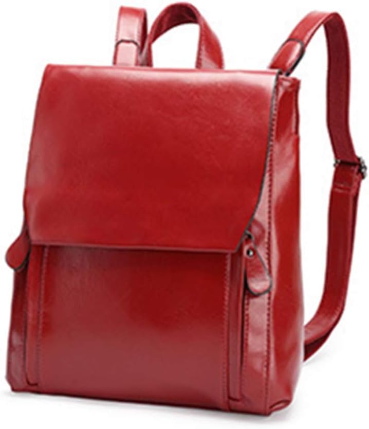 Zaino Da Donna Pu Leather Retro Zaino Messenger Bag Ladies Borsa Per Le Donne Tasche Multiple