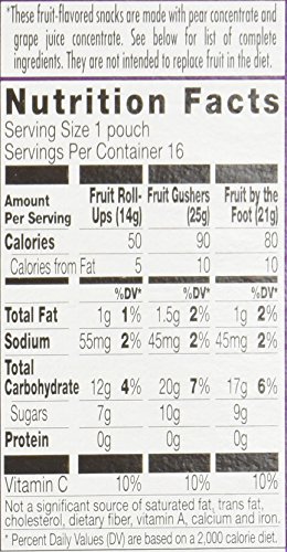 Betty Crocker Variety Pack, Gushers, Fruit Roll-Ups, Fruit By The Foot (Flavors May Vary), 16-Count Pouches (Pack of 3)