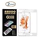 iPhone 7 Plus Screen Protector , Amuoc 2 pack iPhone 7 plus 3D Full Coverage Tempered Glass Screen Protector (White)