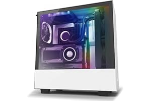 NZXT H510i - CA-H510i-W1 - Compact ATX Mid -Tower PC Gaming Case - Front I/O USB Type-C Port - Vertical GPU Mount - Tempered 