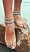 Bienvenu Boho Style Foot Chain Multilayer Barefoot Sandal Starfish and Turtle Ankle Bracelet,Turtle