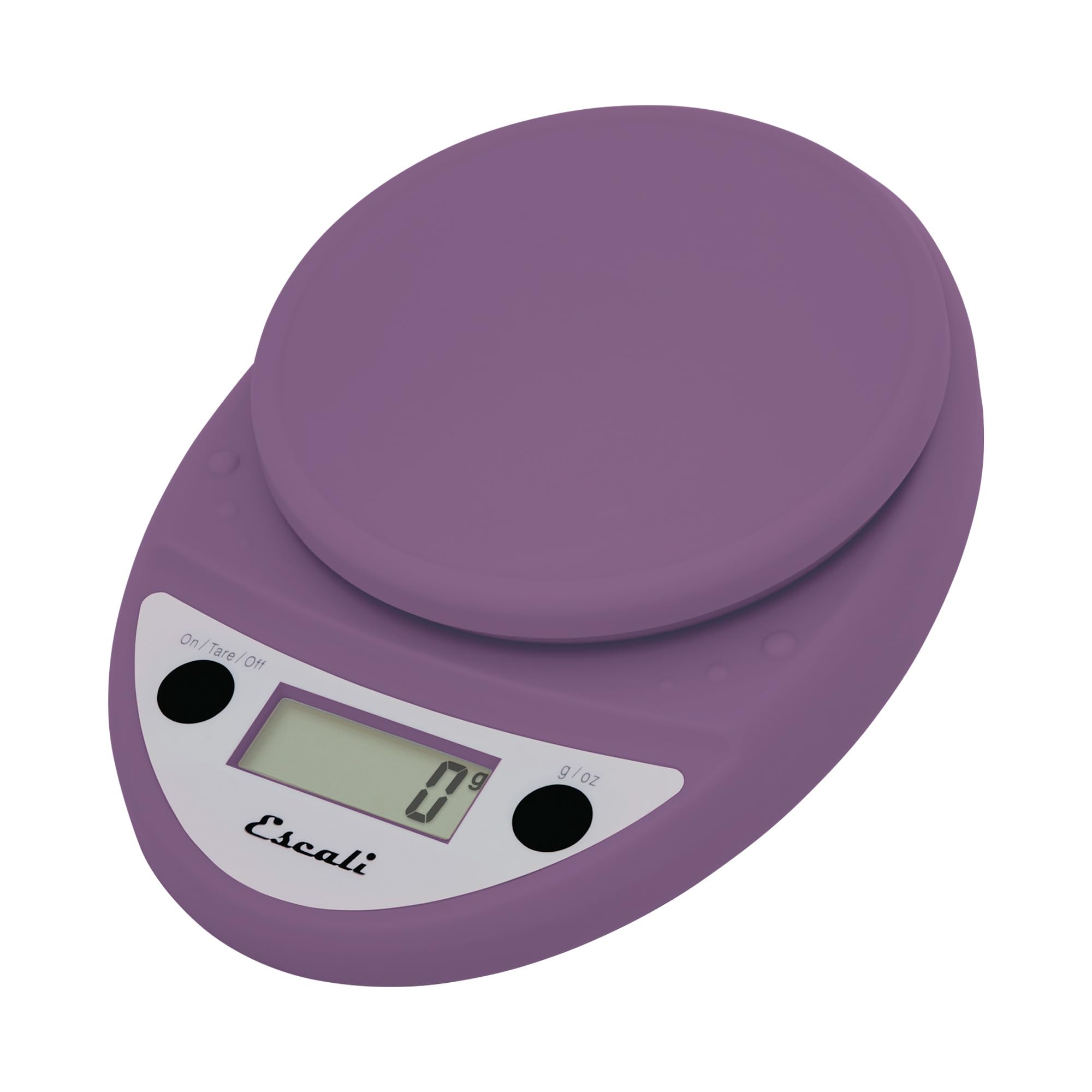 Escali Primo Digital Food Scale Multi-Functional Kitchen Scale and Baking Scale for Precise Weight Measuring and Portion Control, 8.5 x 6 x 1.5 inches, Lavender Image