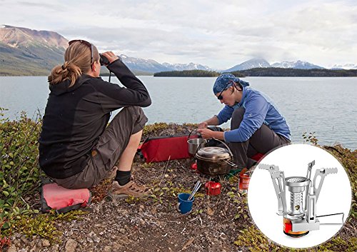 image for BRAND CENTER Camping Stove Ultralight Pocket Size Portable Outdoor Bac