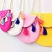 Freedi Baby Crossbody Purse Little Girl Handbag Cavan Tassel Boho Princess Shoulder Bag Kawaii Toddler White