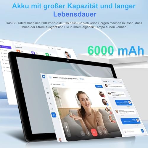 Tablets Android WiFi 6 Großer Speicher,Lernen und Unterhaltung