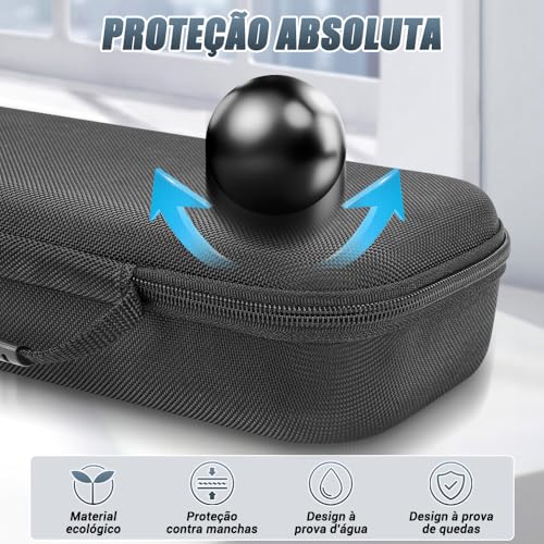 Estojo de Transporte em EVA para PS Portal Playstation 5, Proteção para Kit PS Portal Playstation 5, Preto