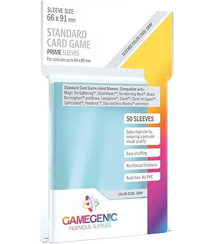 90 Gamegenic Clear Matte Card Sleeves For Dixit & Mysterium – 81x122mm – Premium Protection