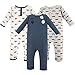 Hudson Baby Unisex Baby Cotton Coveralls, Wingman, 9-12 Months