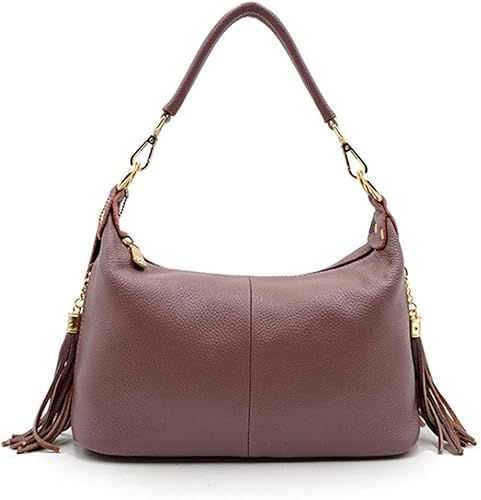 Amazon 本革 レディース ショルダーバッグ レザーバッグ 牛革 斜めかけ かわいい 軽い ショルダーバッグ おしゃれ ショルダーバッグ レザー 軽量 全5色 パープル All The Way Forward オール ザー ウェー フォーワド ショルダーバッグ