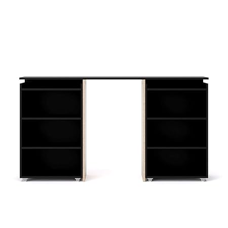 PKline Nada Kopfende 160 cm 4 Ablagen schwarz Bettkopfteil Kopfende Betthaupt Bettende