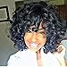 Wigbuy Short Hair Wigs Kinky Curly Synthetic Heat Resistant Fiber Natural Looking Loose Wavy Black Wigs For Black Women (8inches)