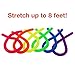 JINSEY [Figit] 6-Pack Neon Stretchy String Fidget Toys, Anti-Anxiety Squishy Sensory Toys - Stretches from 10 Inches to 8 Feet - Best Stress Reducer Relieves ADD ADHD Boredom