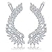 LILIE&WHITE CZ Angel Wings Ear Cuffs Climber Earrings Sweep up Ear Wrap Pins Crawler Earrings For Women