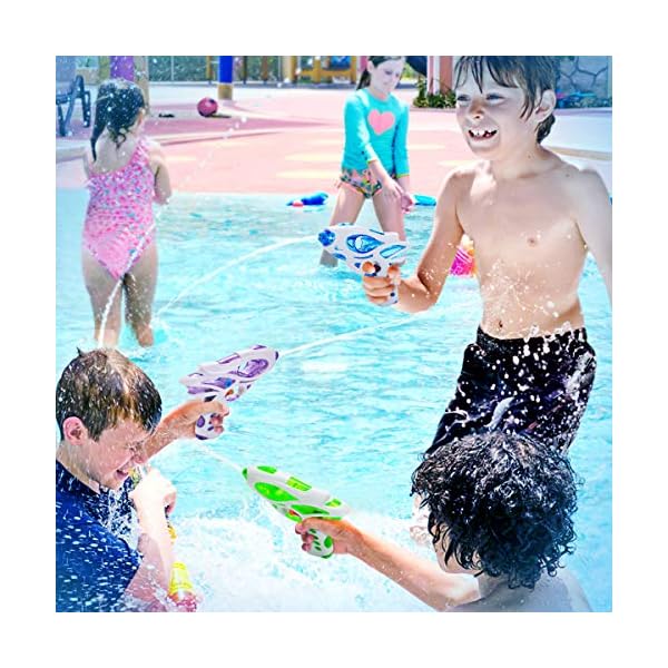 Ucradle Water Pistols For Kids,3Pack Super Gun Blaster Cool Small Pistol Guns Outdoor Beach Garden Toy Pool Bath Party…