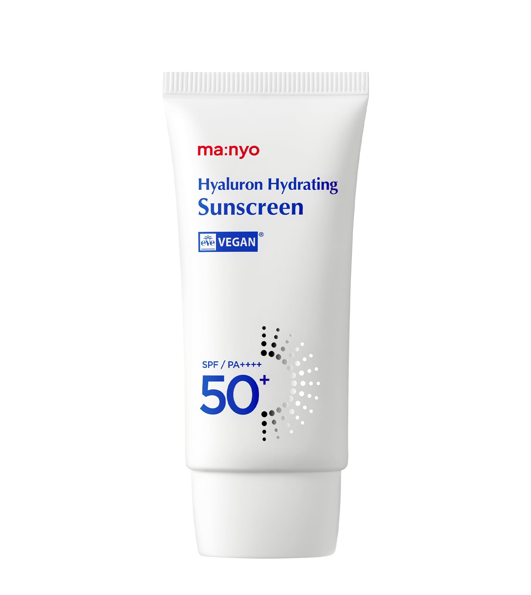 MANYO Hyaluron Hydrating Sunscreen, SPF 50+ Lightweight, Vegan, Wide Spectrum UV Protection 1.69 fl oz (50ml)