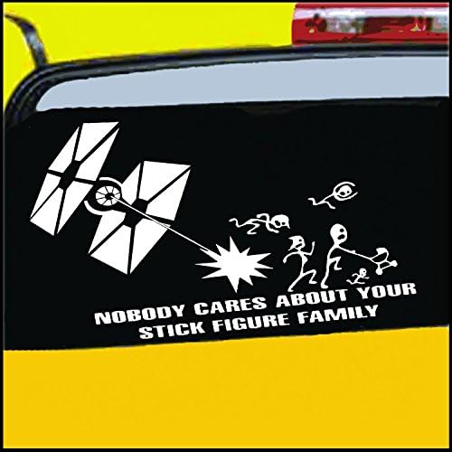 Nobody Cares About Your Stick Figure Family Your Nobody Cares About Your Stick Figure Family can be Applied to Any Surface Funny Vinyl Decal Sticker White in Color No Inks 100% Vinyl 5 ½"x 11 ½"