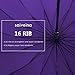 Saiveina 47 Inch Auto Open Straight Strong Durable Umbrella, 190T Fiber Waterproof Windproof Sport Umbrella 16 Ribs