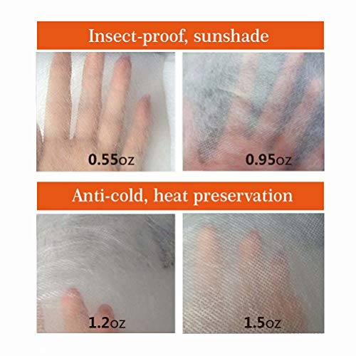 Agfabric Plant Covers Freeze Protection 120''x120'' 1.5oz Garden Plant