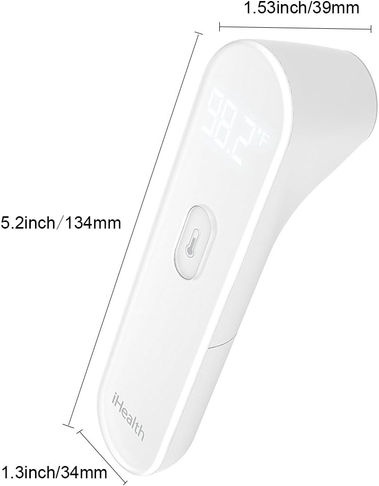 iHealth No-Touch Forehead Thermometer, Infrared Adult Thermometer for Adults and Kids,Digital Infrared Thermometer, Kid and Baby Thermometer: Health & Personal Care