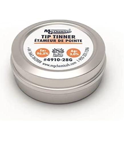 MG Chemicals SAC305 Lead-Free Solder – 0.032" Diameter, 96.3% Tin, 3% Silver, 0.7% Copper, 1/4 Lb Spool