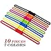 GFDesign MTB Cycling Bike Bicycle Silicone Band Elastic Strap Bandage Flashlight Speaker Mount Holder - Extended Edition Multi Colors (10 Pcs)