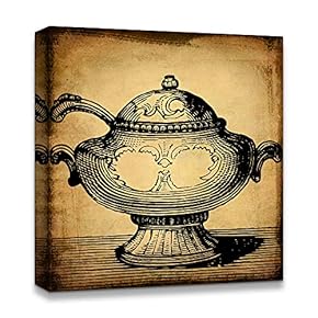 Canvas Wall Art Antique Sail and Historical Theme Painting Artwork for Home Prints Framed - 12x12 inches