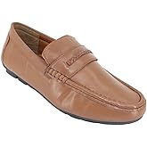 Pegasus Men's Leather Wide Fit Drive Shoe Tan