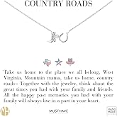Western Lucky Charm Necklace – MUSTHAVE 18K Gold Plated Boot, Horseshoe & Cubic Pendant, CowboyJewelry for Women, Dainty Gold Necklace, Country Style, Good Luck Gift, Message Card, 16+2 inch (White Gold)