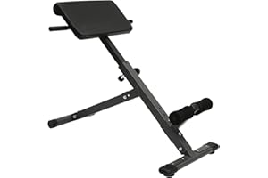 KITNEED Roman Chair Back Extension Machine Foldable 5 Position Sit up Multi-Functional Hyperextension Back Strength Exercise Bench 330 lbs for Home Workout Gym Fitness Equipment