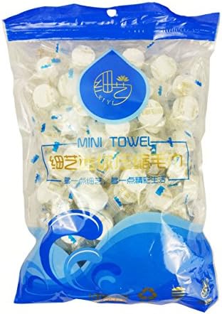 Compressed Towels Camping Towels Portable Hand Towels Compressed Face Tissue Plant Fibre For Camping Hiking Sports 100Pcs