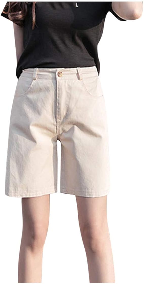 high waisted khaki bermuda shorts