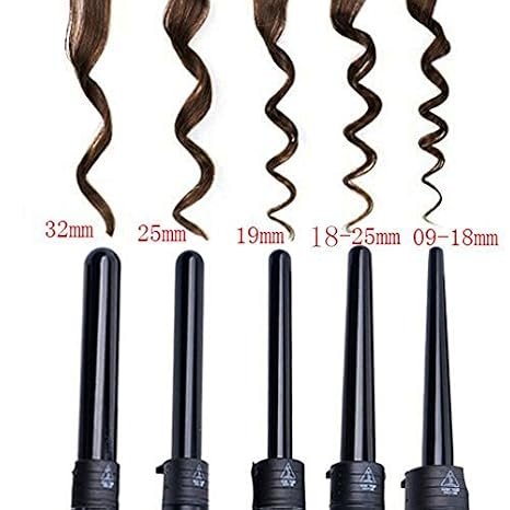 Buy Mqb 5 In 1 Hair Curler Ceramic Tourmaline Hair Curling Iron