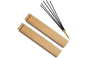 P.F. Candle Co. Teakwood & Tobacco Classic Scented Hand-Dipped Incense Sticks (2-Pack) 1 Hour Burn Time, Charcoal-Based