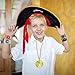 Golray 48 PCS Pirate Slap Bracelets Party Favors Snap Bands for Kids Birthday Christmas Goodie Bag Pinata Fillers Giveaways, Pirate Party Supplies