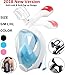 X-Lounger Full Face Snorkel Mask Upgrade Version Safer Lightest Foldable Easybreath 180° Panoramic View Double Anti-Fog Anti-Leak Gear Bag Camera Mount Base Earplugs Snorkel Set for Adult Youth