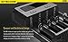 NITECORE New i4 2016 universal smart battery Charger with Ac and 12V DC (Car) power cords with EdisonBright BBX3 battery carry case