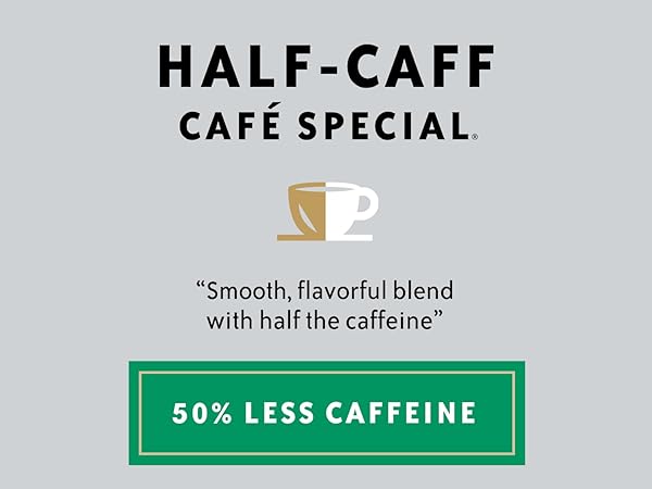COMMUNITY COFFEE CAFE SPECIAL HALF-CAFF, MEDIUM DARK ROAST GROUND COFFEE, 12 OUNCE (PACK OF 1)