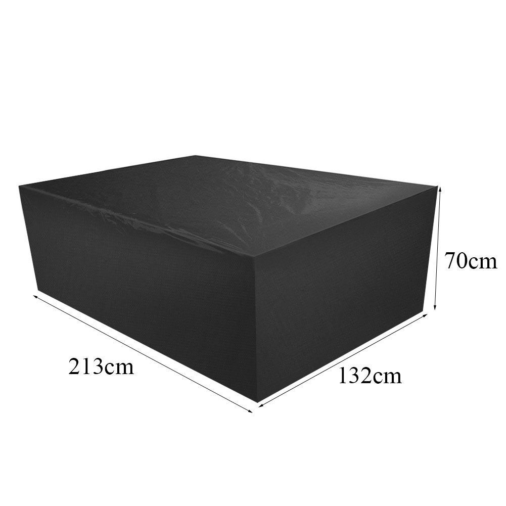 mifengdaer Furniture Cover 210D Oxford Fabric PU Coating Garden Black Outdoor Cover Waterproof Dustproof Patio Furniture Covers 83.9\