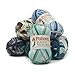Patons Kroy Socks Yarn - (1) - 1.75 oz - Turquoise Jacquard - For Crochet, Knitting & Crafting
